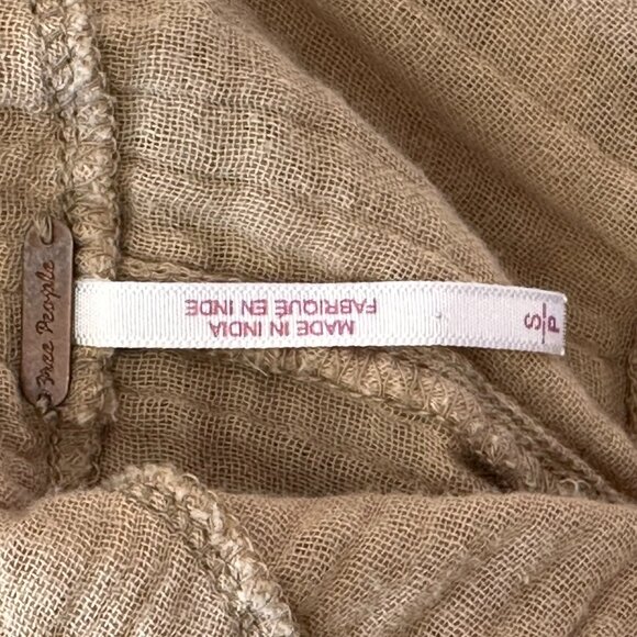 Free People "Take It asy" Tie Back Cotton Jumpsuit - Picture 4 of 5